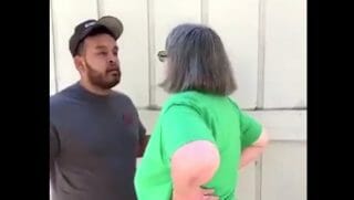 Woman attacks Hispanic man
