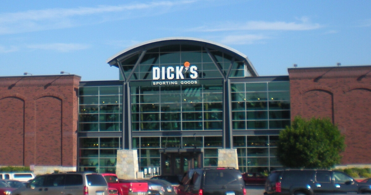 A Dick's Sporting Goods Store.