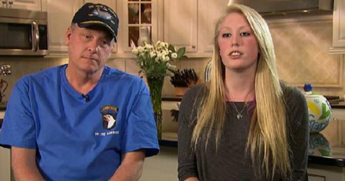 Legendary pitcher Curt Schilling with his daughter, Gabbie, during an interview.