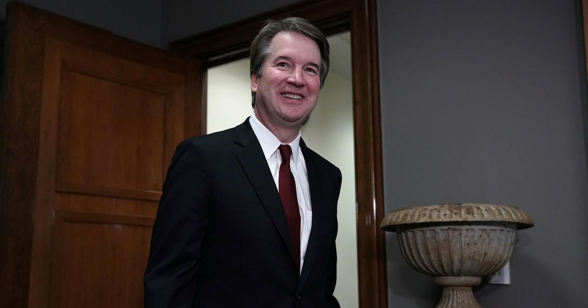 WASHINGTON, DC - JULY 19: Supreme Court nominee Judge Brett Kavanaugh arrives at a meeting with U.S. Sen. Bob Corker (R-TN) on Capitol Hill July 18, 2018 in Washington, DC. Kavanaugh is meeting with members of the Senate after U.S. President Donald Trump nominated him to succeed retiring Supreme Court Associate Justice Anthony Kennedy.