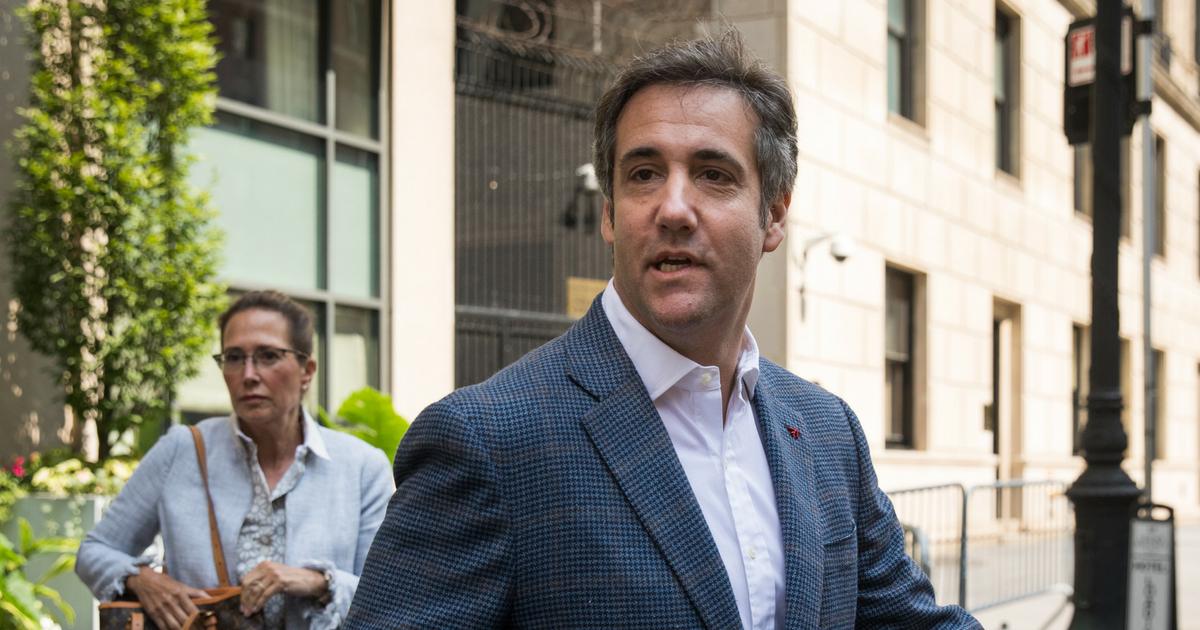 NEW YORK, NY - JULY 27: Michael Cohen, former personal attorney for U.S. President Donald Trump, exits the Loews Regency hotel and walks toward a taxi cab, July 27, 2018 in New York City. According to recent news reports, Cohen is prepared to tell special counsel Robert Mueller that then-candidate Trump knew about and approved the 2016 Trump Tower meeting between campaign officials and a Russian lawyer who promised dirt on Hillary Clinton.