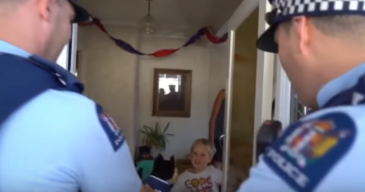 Cops Come to Boy's Birthday