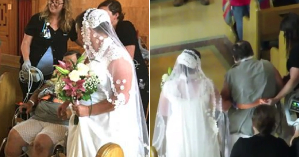 Dying Dad Walks Daughter Down Aisle
