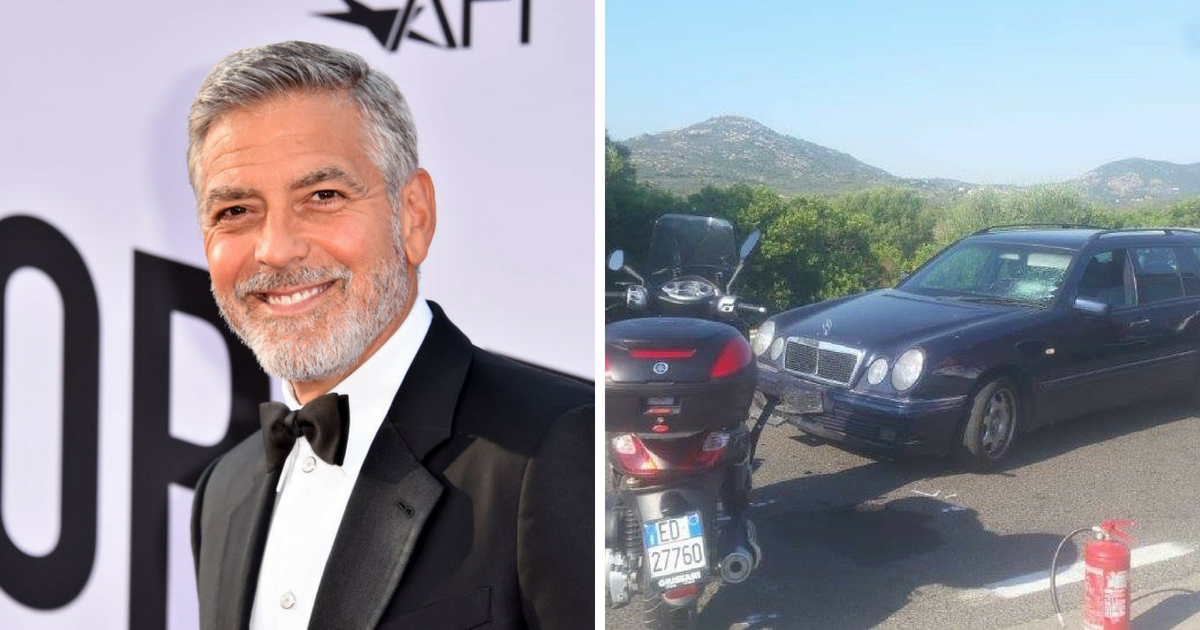 46th AFI Life Achievement Award Recipient George Clooney attends American Film Institute's 46th Life Achievement Award Gala Tribute to George Clooney at Dolby Theatre on June 7, 2018 in Hollywood, California; Wreckage from accident with George Clooney in Italy on July 10, 2018.