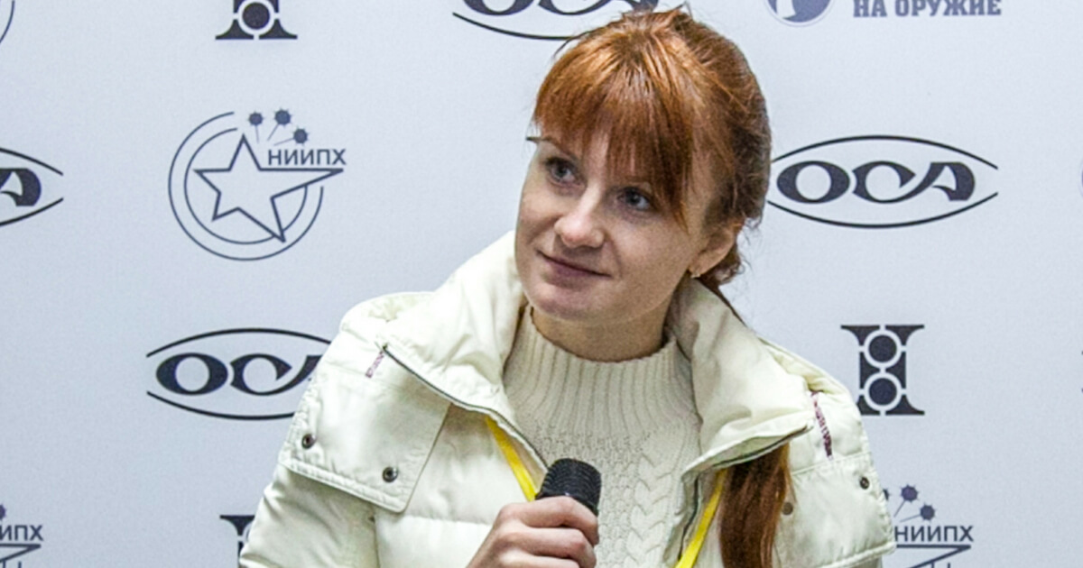 Mariia Butina, leader of a pro-gun organization, speaks on October 8, 2013 during a press conference in Moscow. - A 29-year-old Russian woman has been arrested for conspiring to influence US politics by cultivating ties with political groups including the National Rifle Association, the powerful gun rights lobby. Mariia Butina, whose name is sometimes spelled Maria, was arrested in Washington on July 15, 2018 and appeared in court on July 16, the Justice Department said.