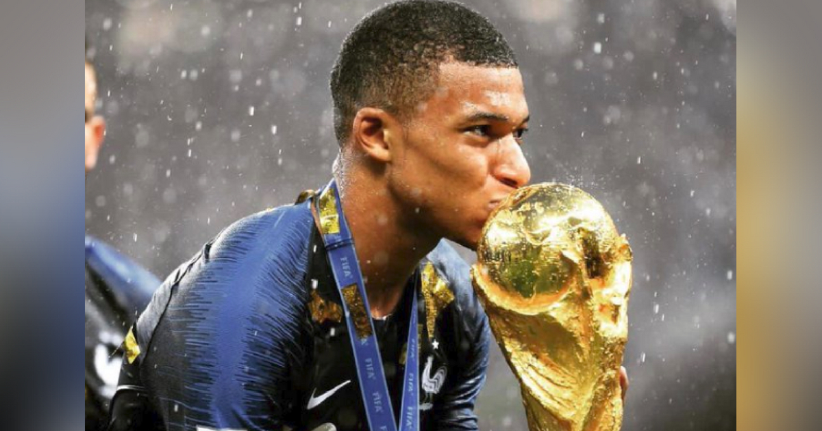 Mbappe after winning world cup