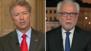 Rand Paul talks with Wolf Blitzer.