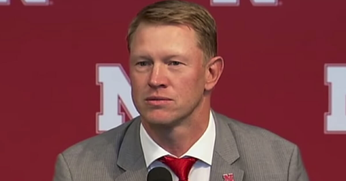 Nebraska head football coach Scott Frost at a press conference following his being hired