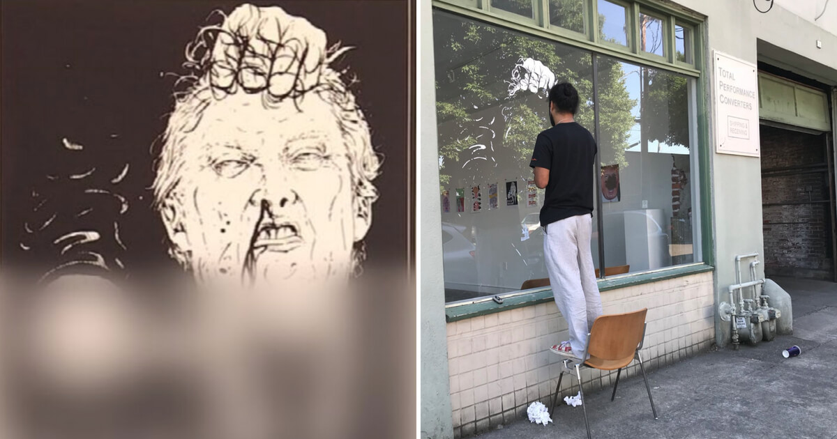 Gallery owner takes down disturbing image of Trump