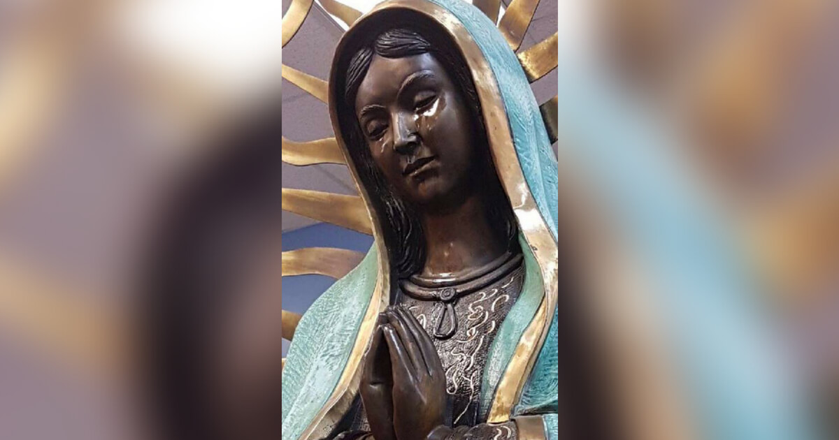 A Catholic church in New Mexico is experiencing a phenomenon where their statue of Mary has actually been weeping an olive oil substance for about a month.