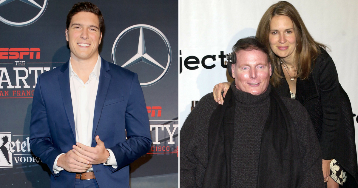 Will Reeve at ESPN The Party and Christopher nd Dana Reeve at an ALS benefit