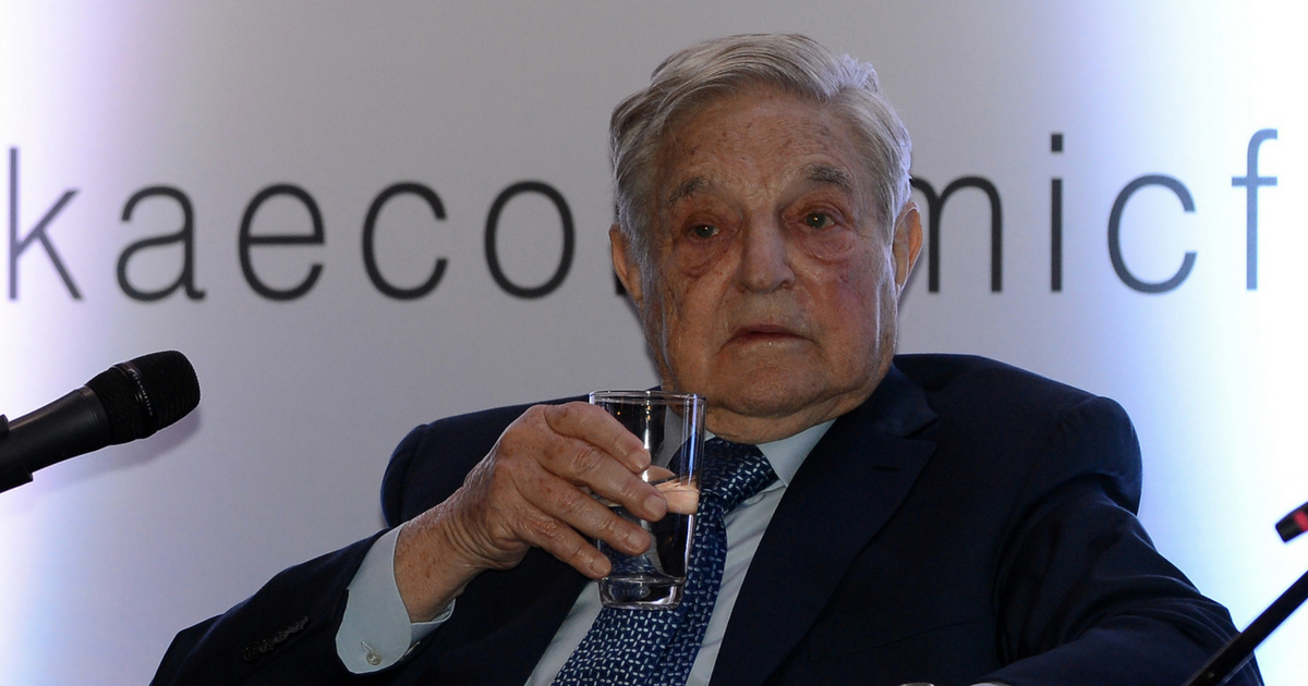 George Soros attends an economic forum i