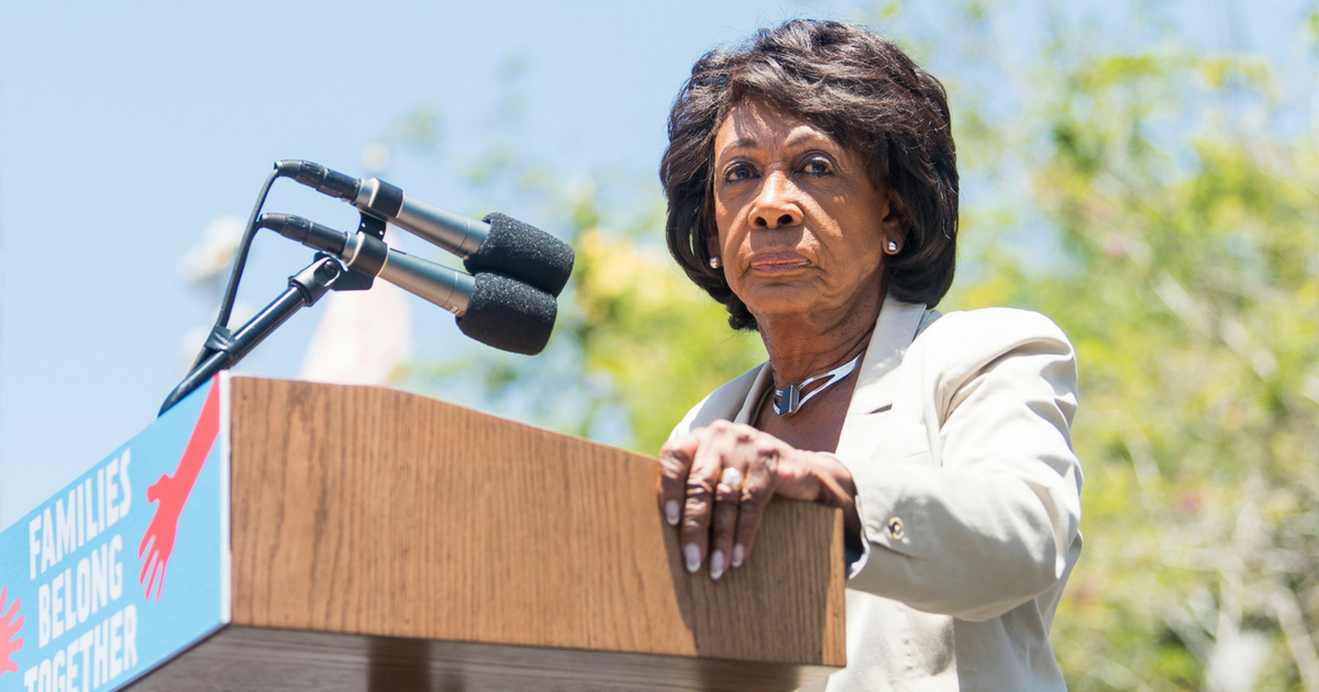 Maxine Waters speaks onstage at 'Families Belong Together