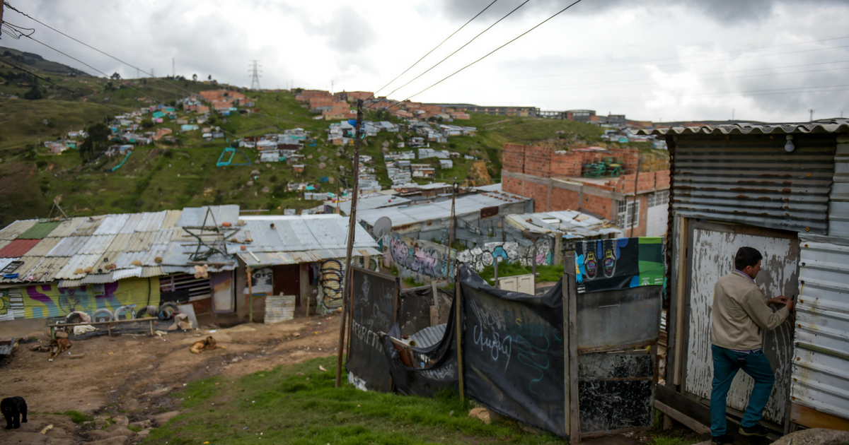 Slum in Colombia