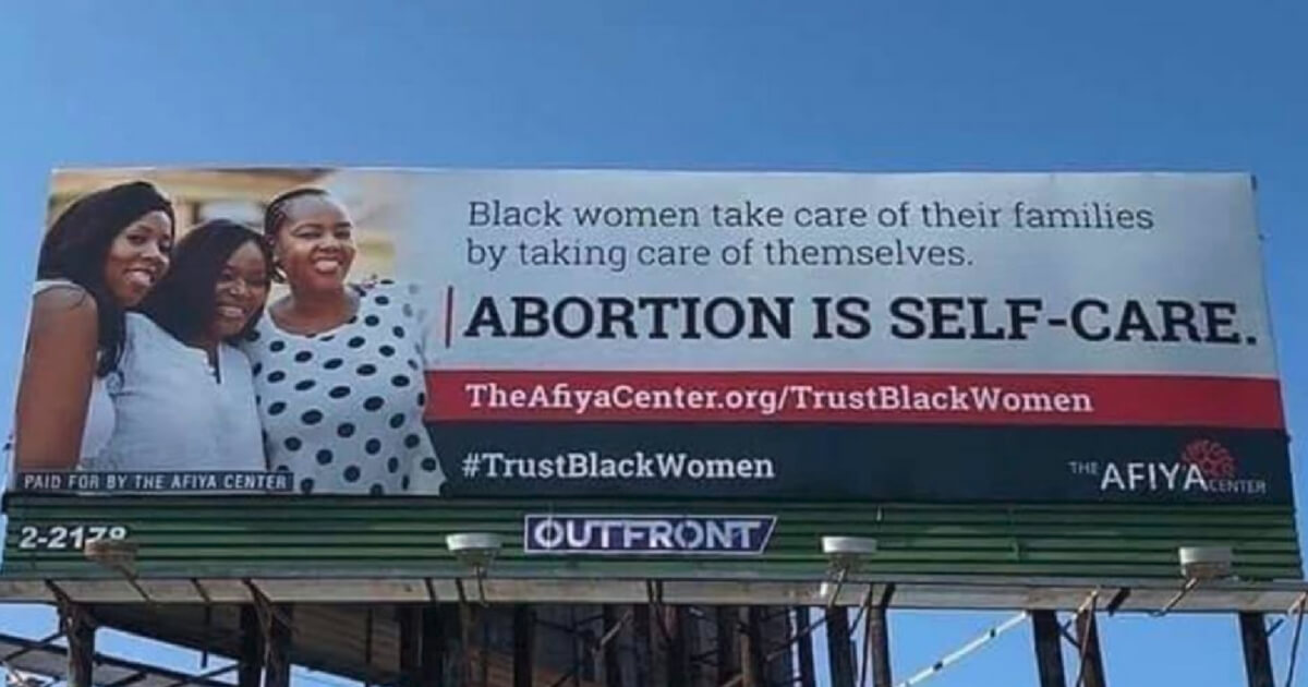 A pro-abortion billboard in Texas