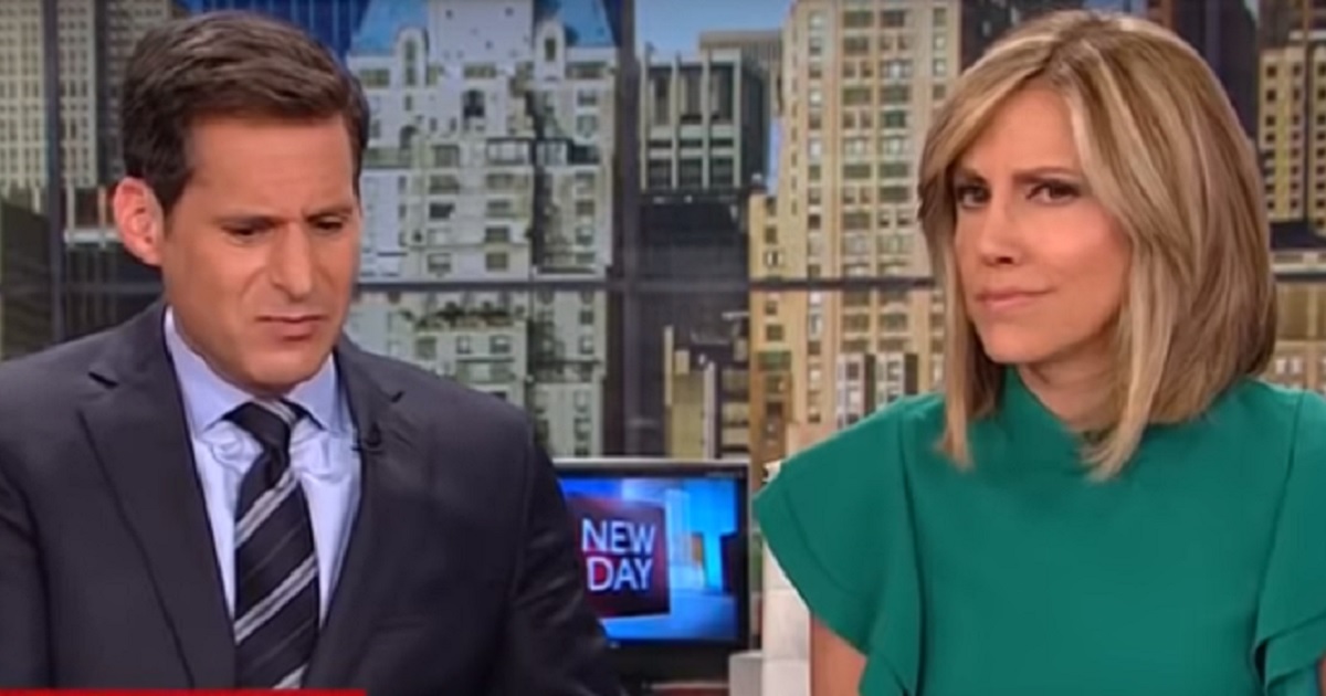 Alison Camerota grimacing on CNN's "New Day" set