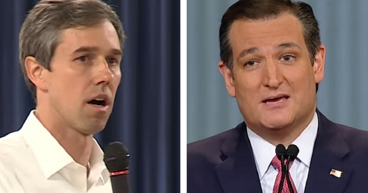 Beto O'Rourke, left, and Ted Cruz