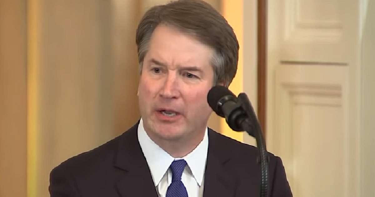 Supreme Court nominee Brett Kavanaugh is pictured during his speech accepting President Donald Trump's nomination on July 9, 2018.