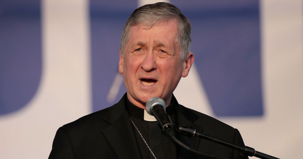 Cardinal Blase Cupich speaks at an end of school year peace rally on June 15 in Chicago.