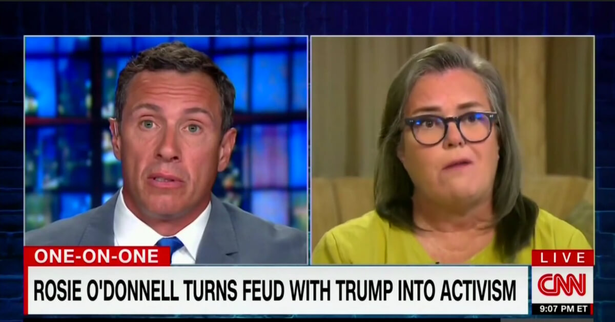 Chris Cuomo and Rosie O'Donnell spar over Donald Trump's rallies.