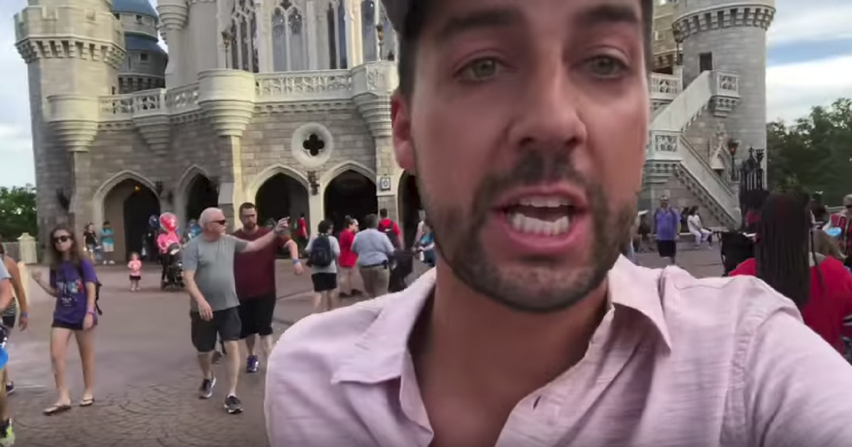Comedian John Crist makes a viral video of every parent at Disney.