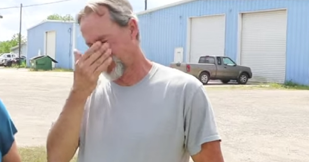 A father gets a great surprise from his family with his dream car.