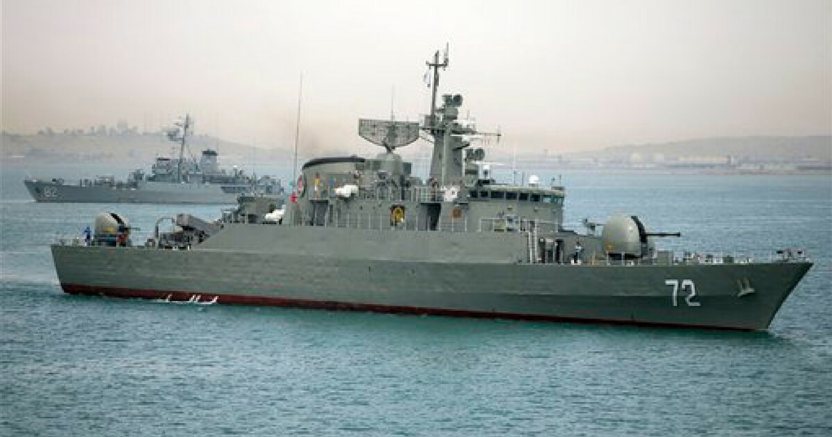 The Iranian naval warship Alborz