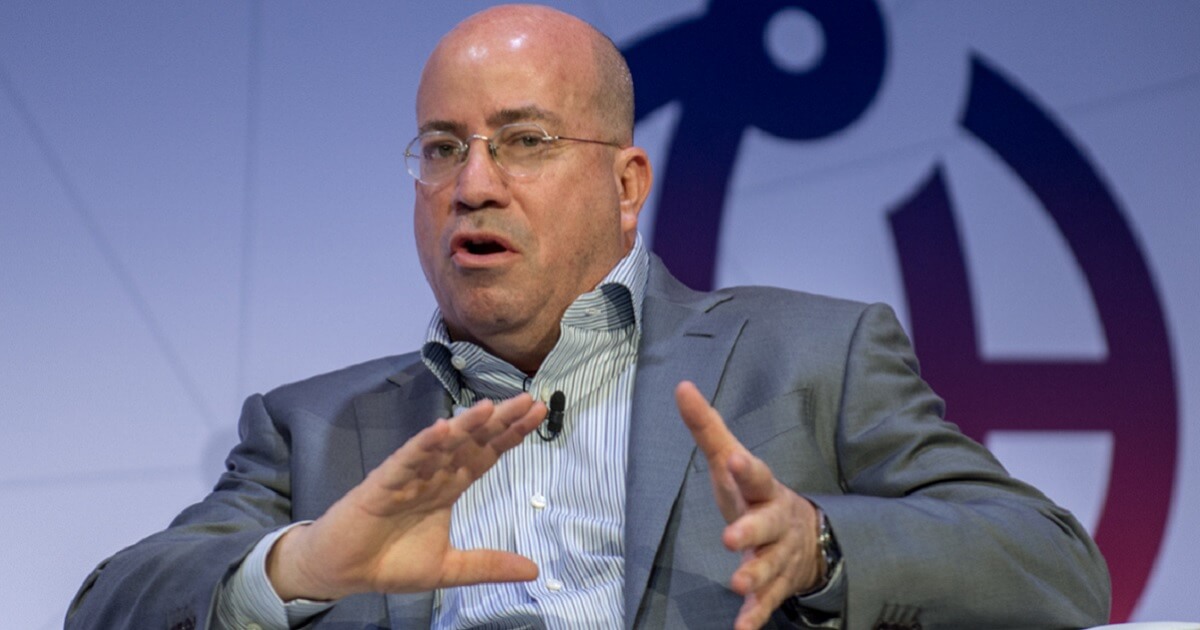 Jeff Zucker seated on a stage