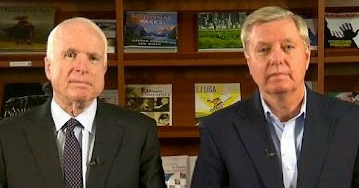 Sens. John McCain and Lindsey Graham appear on CBS News' Face the Nation'