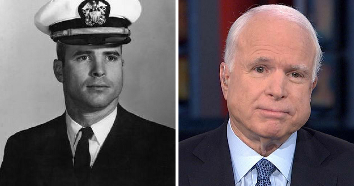 John McCain during his time in the U.S. Navy and as a senator