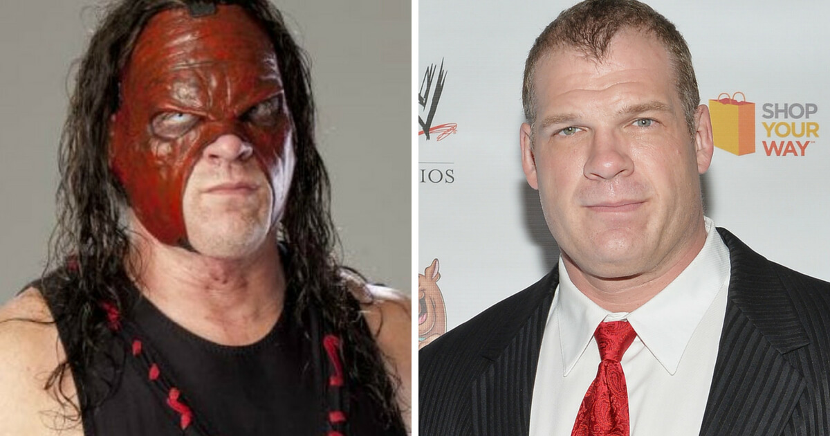 WWE wrestler Kane, shown in character at left, attends the "Scooby Doo! WrestleMania Mystery" New York Premiere at Tribeca Cinemas on March 22, 2014 in New York City.