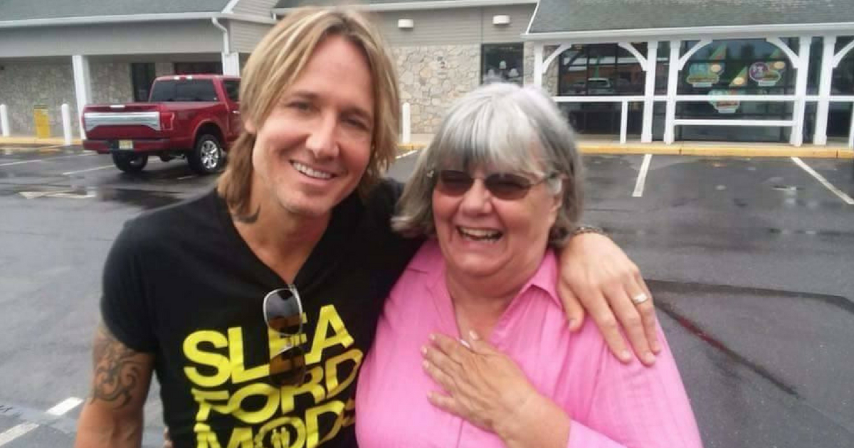 Ruth Reed with Keith Urban.