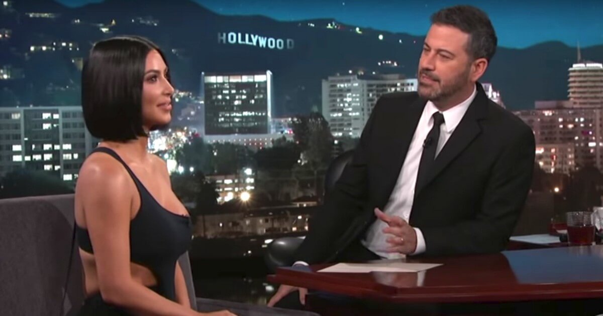 Late-night host Jimmy Kimmel tried several times to get guest Kim Kardashian West to trash President Donald Trump, but she refused to take the bait.