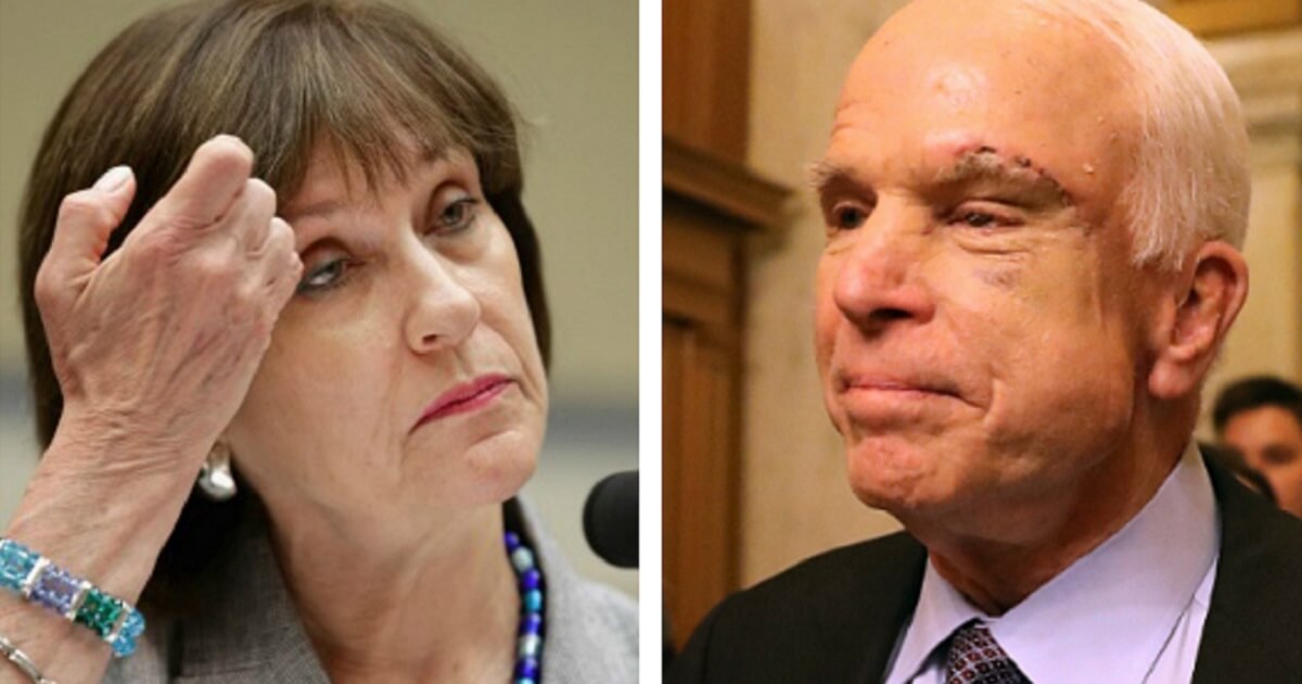 Lois Lerner, left, and John McCain