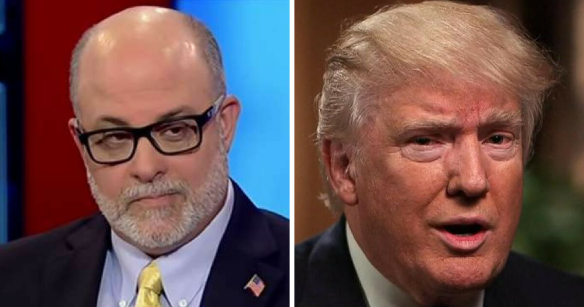 Conservative commentator Mark Levin (left) and President Donald Trump