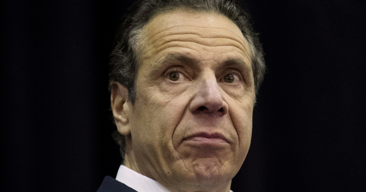 New York Gov. Andrew Cuomo looks on during a bill signing event at John Jay College, May 1, 2018 in New York City. Gov. Andrew Cuomo signed a bill ensuring domestic abusers are prohibited from possessing handguns and long guns in New York State. The bill also prohibits anyone with an outstanding warrant, felony or other serious offenses from receiving or renewing a firearm license.