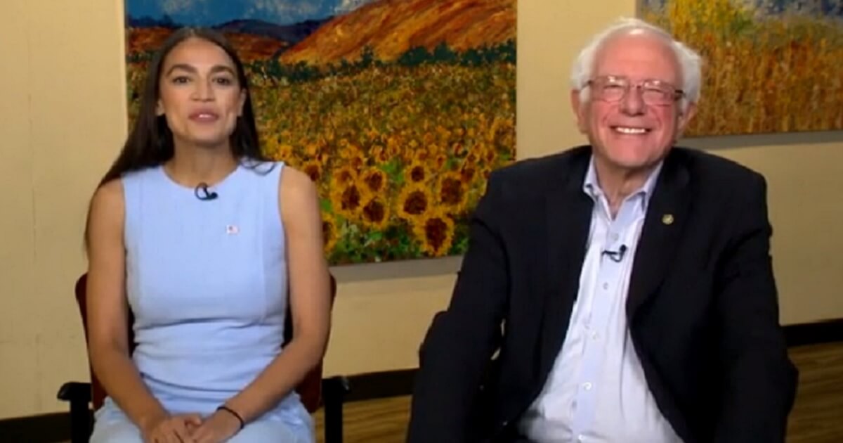 Ocasio-Cortez and Bernie Sanders
