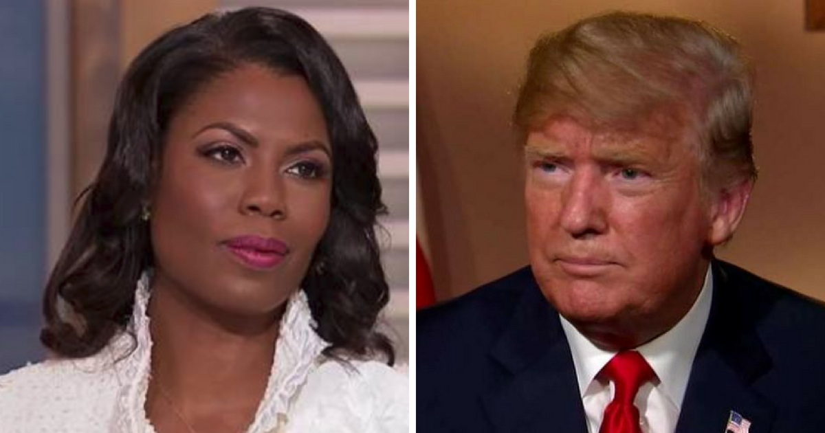 Former White House aide Omarosa Manigault-Newman and President Donald Trump