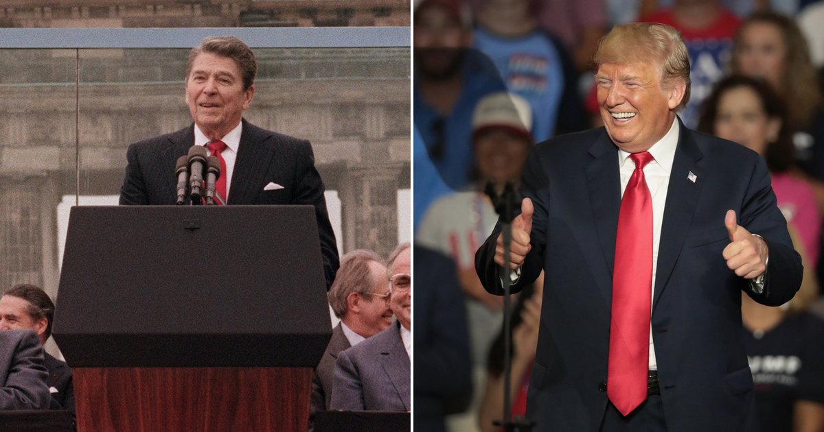 Ronald Reagan and Donald Trump