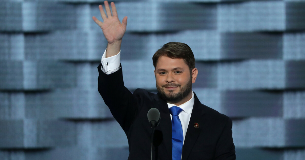 U.S. Rep. Ruben Gallego (D-AZ) delivers remarks on the third day of the Democratic National Convention at the Wells Fargo Center, July 27, 2016 in Philadelphia, Pennsylvania.