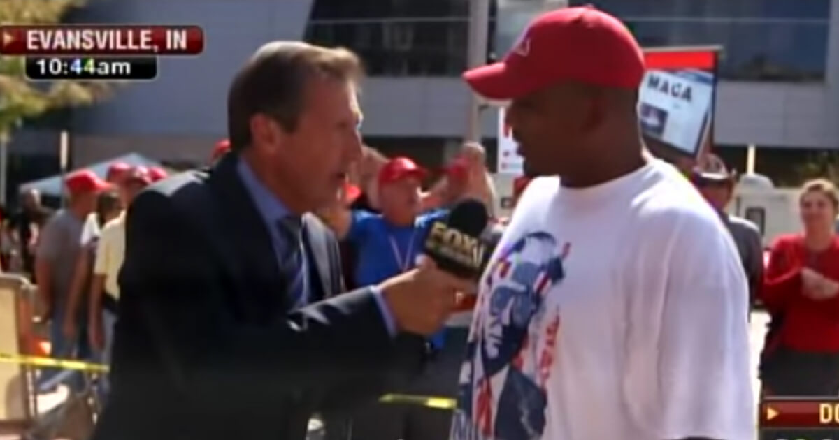 Fox interviews Trump supporter at rally in Indiana