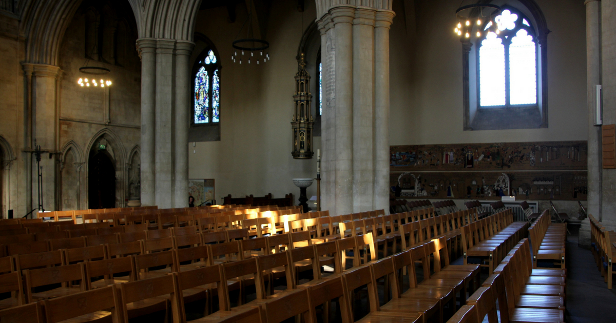 Inside traditional church