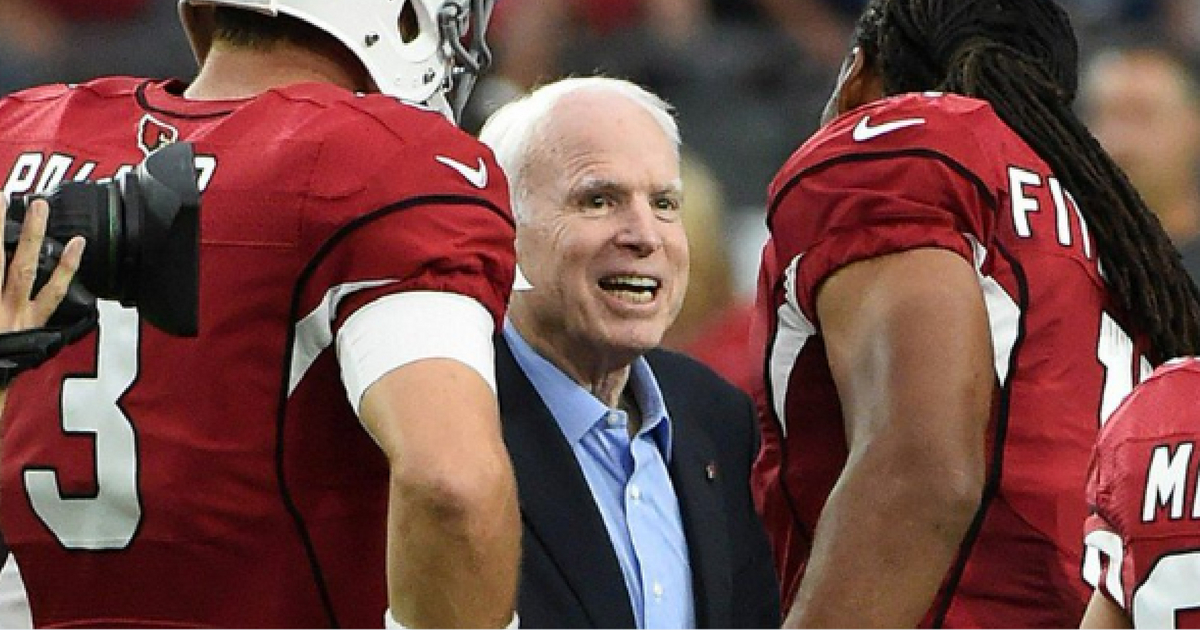 John McCain with the Arizona Cardinals