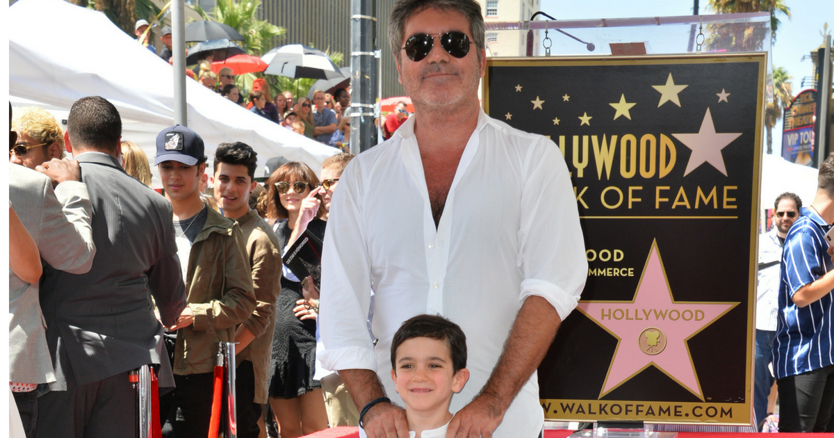 Simon Cowell with his son Eric