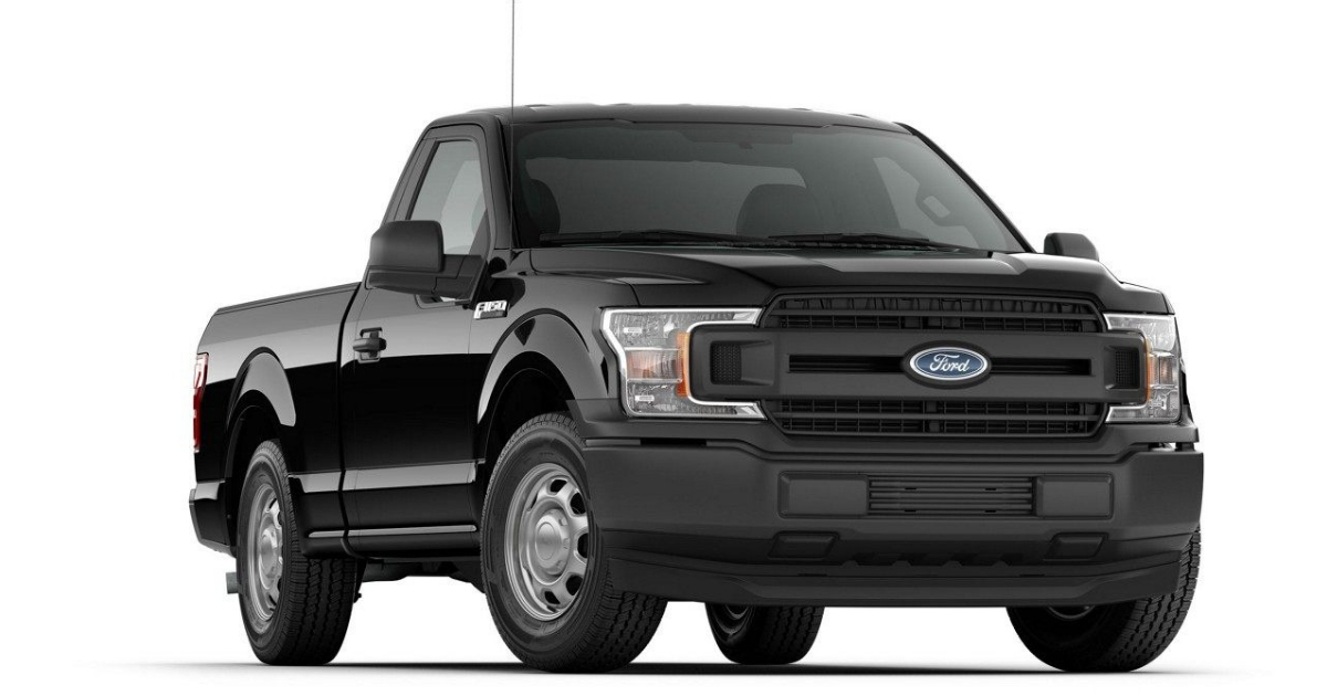 A 2018 version of the Ford F-150 pickup truck.