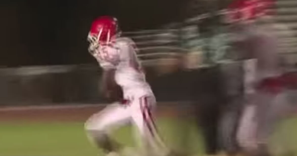Adonis Watt, a blind football player for Brophy Prep, ran for two touchdowns in a recent game.