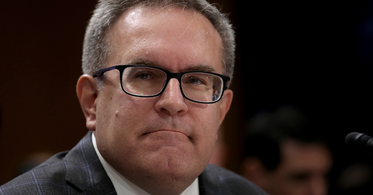 Acting EPA Administrator Andrew Wheeler testifies before the Senate Environment and Public Works Committee on Aug. 1.