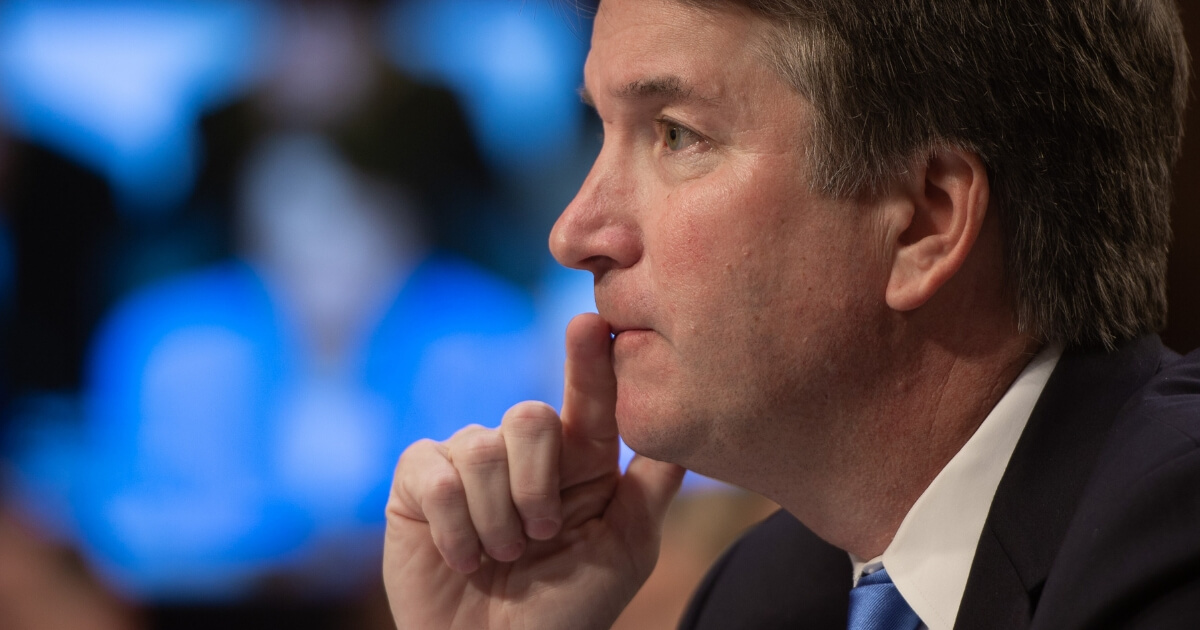 Supreme Court nominee Brett Kavanaugh during the second day of his Senate confirmation hearings.