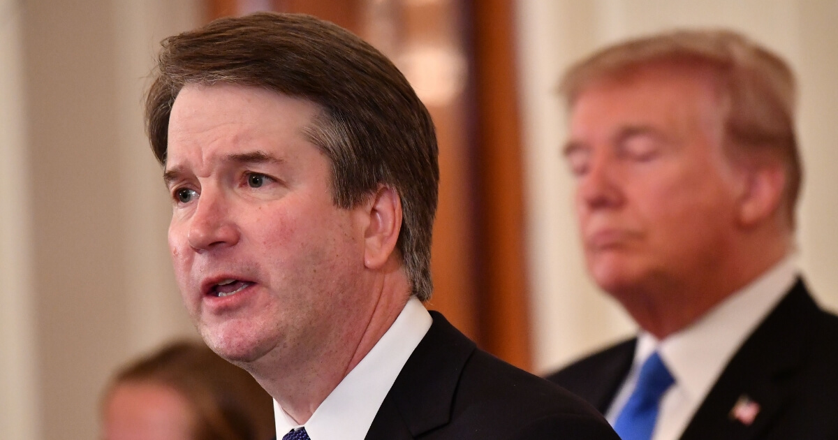 Judge Brett Kavanaugh speaks in July after being nominated by President Donald Trump to fill the vacancy on the Supreme Court.