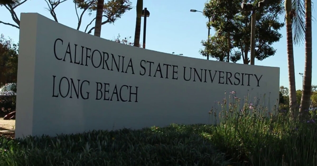 California State University Long Beach sign